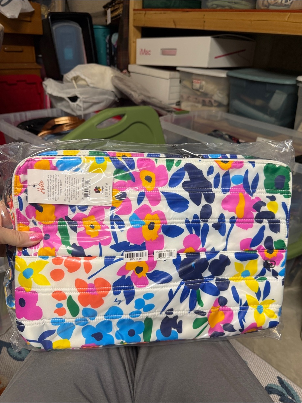 Lug Delta Laptop Bag with built in Mouse Wildflower Brights 🩷💛🩵💜🩶